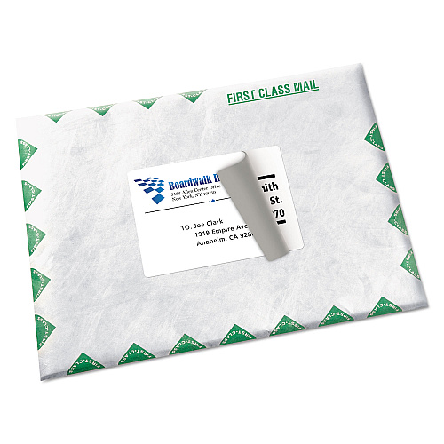 Avery Shipping Labels w/ TrueBlock Technology, Inkjet Printers, 3.5 x 5, White, 4/Sheet, 25 Sheets/Pack (8168)