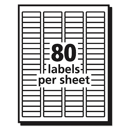Avery Matte Clear Shipping Labels, Inkjet Printers, 8.5 x 11, Clear, 25/Pack (8665)