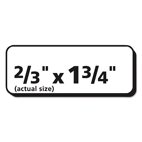 Avery Matte Clear Easy Peel Mailing Labels w/ Sure Feed Technology, Laser Printers, 0.66 x 1.75, Clear, 60/Sheet, 10 Sheets/Pack (15695)