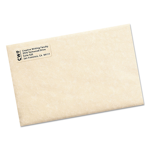 Avery Matte Clear Easy Peel Mailing Labels w/ Sure Feed Technology, Laser Printers, 0.66 x 1.75, Clear, 60/Sheet, 10 Sheets/Pack (15695)
