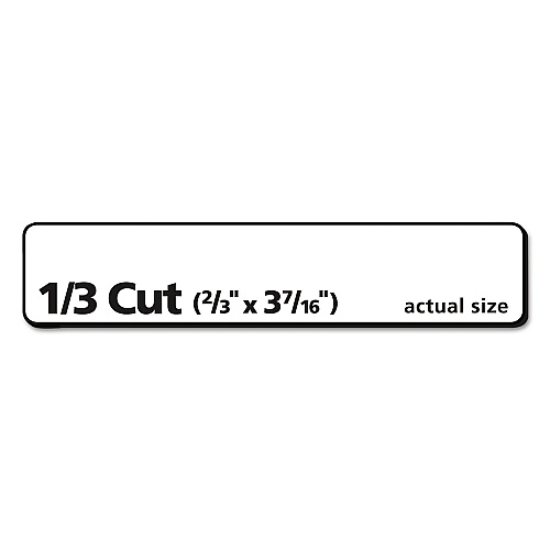 Avery EcoFriendly Permanent File Folder Labels, 0.66 x 3.44, White, 30/Sheet, 25 Sheets/Pack (48266)