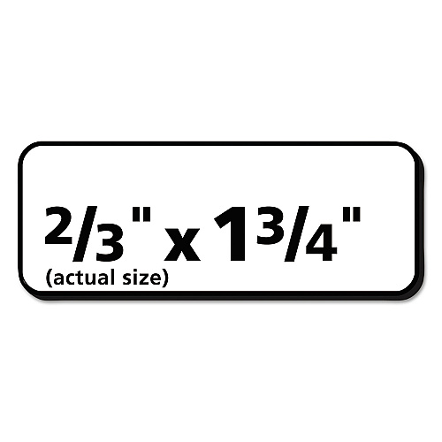 Avery White Address Labels w/ Sure Feed Technology for Laser Printers, Laser Printers, 0.5 x 1.75, White, 80/Sheet, 250 Sheets/Box (5967)