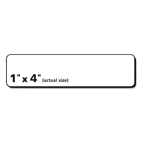 Avery Matte Clear Easy Peel Mailing Labels w/ Sure Feed Technology, Laser Printers, 1 x 4, Clear, 20/Sheet, 10 Sheets/Pack 1" Width x 4" Length - Permanent Adhesive - Rectangle - Laser - Matte - Clear - Film - Permanent Adhesive, Peel & Stick, Pop (15661)
