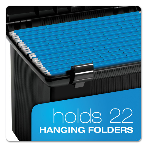 Pendaflex Portable File Boxes, Letter Files, 13.88" x 14" x 11.13