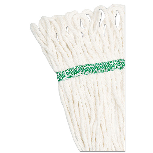 Boardwalk&reg; Super Loop Wet Mop Head, Cotton/Synthetic, Medium, White (BWK502WHEA)