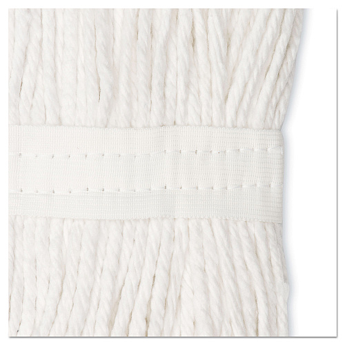 Boardwalk&reg; Cut-End Wet Mop Heads, Cotton, 24 oz, White, 12 Mop Heads (BWK224CCT)
