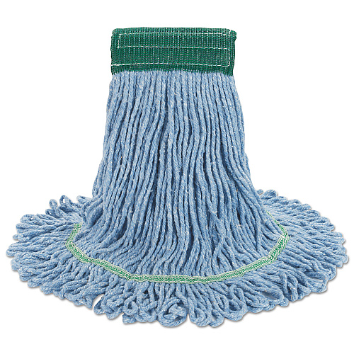 Boardwalk&reg; Super Loop Wet Mop Head, Cotton/Synthetic, Medium, Blue (BWK502BLEA)