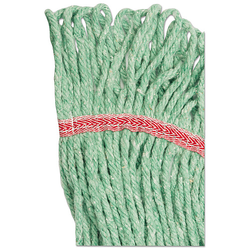 Boardwalk&reg; Super Loop Wet Mop Head, Cotton/Synthetic, Large, Green (BWK503GNEA)