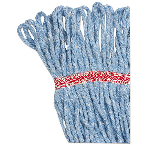 Boardwalk&reg; Super Loop Mop Heads, Large, Blue Yarn, 12 Mops (BWK503BLCT)