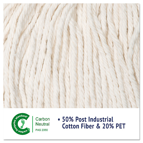 Boardwalk&reg; Super Loop Wet Mop Head, Cotton/Synthetic, Large, White (BWK503WHEA)