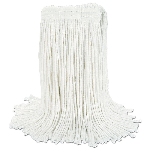 Boardwalk Cut-End Wet Mop Head, Rayon, No. 20, White, 12/Carton (BWK2020RCT)