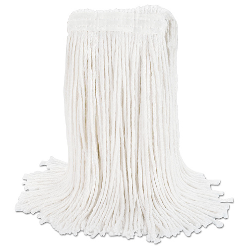 Boardwalk&reg; Cut-End Wet Mop Head, Rayon, No. 20, White (BWK2020REA)