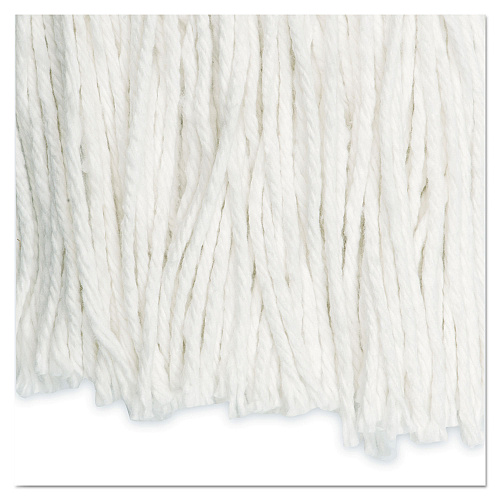 Boardwalk Cut-End Wet Mop Head, Rayon, No. 24, White, 12/Carton (BWK2024RCT)
