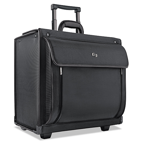 SOLO Classic Rolling Catalog Case, Fits Devices Up to 16", Polyester, 18 x 8 x 14, Black (PV784)