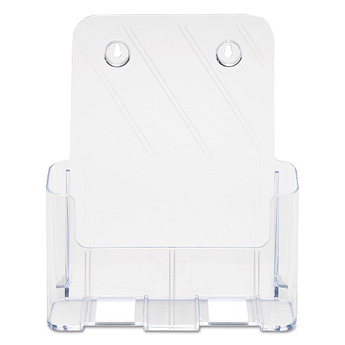 Deflecto DocuHolder for Countertop/Wall-Mount, Magazine, 9.25w x 3.75d x 10.75h, Clear (77001)