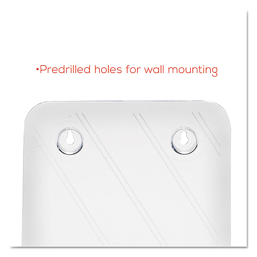 Deflecto DocuHolder for Countertop/Wall-Mount, Magazine, 9.25w x 3.75d x 10.75h, Clear (77001)