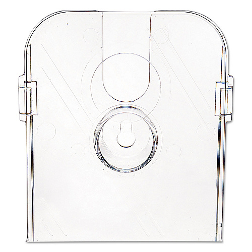 Deflecto DocuHolder for Countertop/Wall-Mount w/Card Holder, 4.38w x 4.25d x 7.75h, Clear (78601)