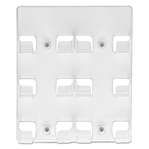 Deflecto 6-Pocket Business Card Holder, Holds 480 Cards, 8.5 x 1.63 x 9.75, Plastic, Clear (70601)