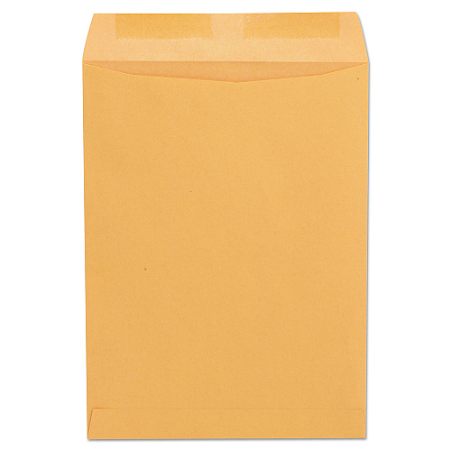 Universal Catalog Envelope, 24 lb Bond Weight Paper, #10 1/2, Square Flap, Gummed Closure, 9 x 12, Brown Kraft, 250/Box (UNV41105)