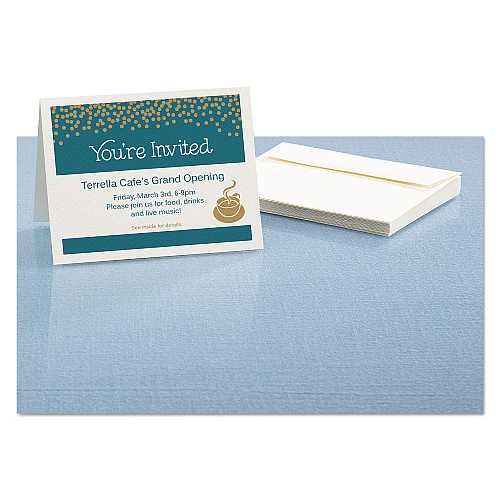 Avery Note Cards with Matching Envelopes, Inkjet, 65lb, 4.25 x 5.5, Textured Uncoated White, 50 Cards, 2 Cards/Sheet, 25 Sheets/Box (3379)