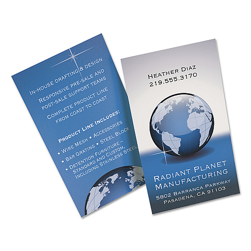 Avery Print-to-the-Edge True Print Business Cards, Inkjet, 2 x 3.5, White, 160 Cards, 8 Cards Sheet, 20 Sheets/Pack (8869)