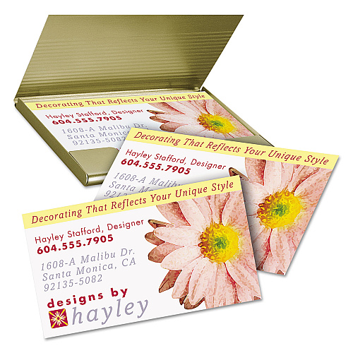 Avery Print-to-the-Edge True Print Business Cards, Inkjet, 2 x 3.5, White, 160 Cards, 8 Cards Sheet, 20 Sheets/Pack (8869)