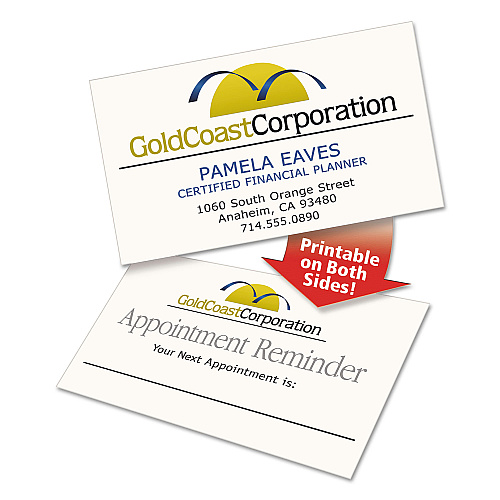 Avery Clean Edge Business Cards, Laser, 2 x 3.5, Ivory, 200 Cards, 10 Cards/Sheet, 20 Sheets/Pack (5876)