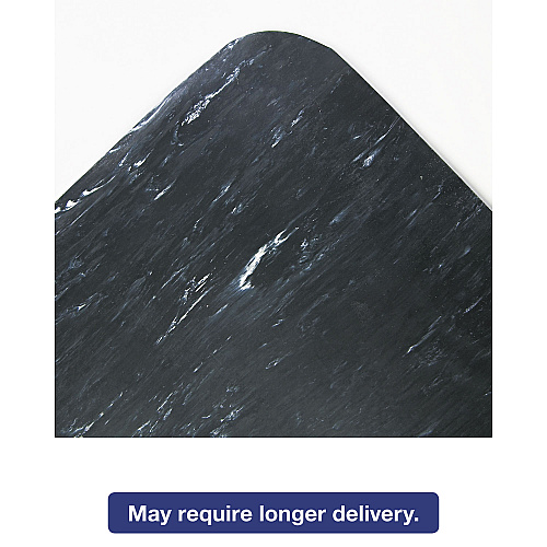 Crown Mats Mats Mats Cushion-Step Surface Mat, 36 x 60, Spiffy Vinyl, Black (CU3660SB)
