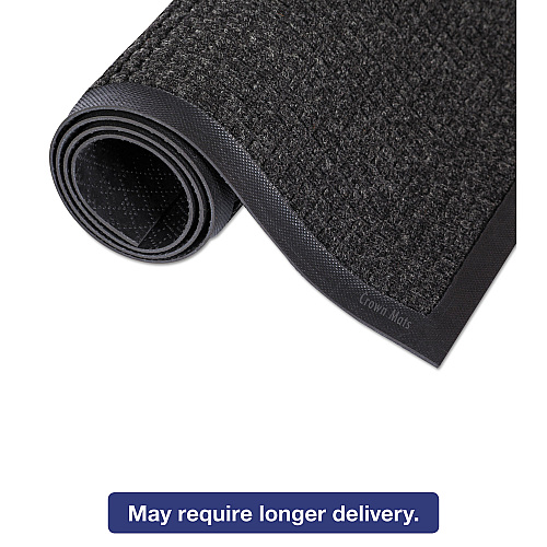 Crown Mats Mats Mats Super-Soaker Wiper Mat with Gripper Bottom, Polypropylene, 24 x 36, Charcoal (SSR023CH)