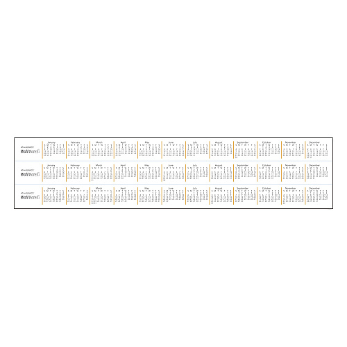 AT-A-GLANCE WallMates Self-Adhesive Dry Erase Monthly Planning Surfaces, 24 x 18, White/Gray/Orange Sheets, Undated (AW502028)