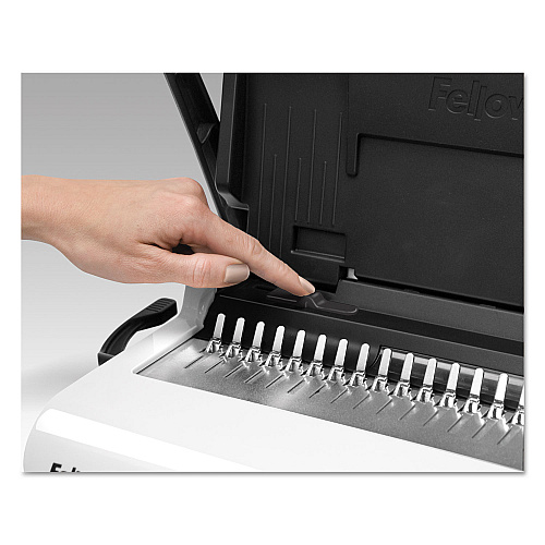 Fellowes Star+ 150 Manual Comb Binding Machine, 150 Sheets, 17.69 x 9.81 x 3.13, White (5006501)