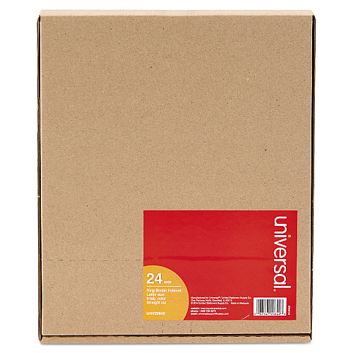 Universal Insertable Tab Index, 8-Tab, 11 x 8.5, Buff, Assorted Tabs, 24 Sets (UNV20840)