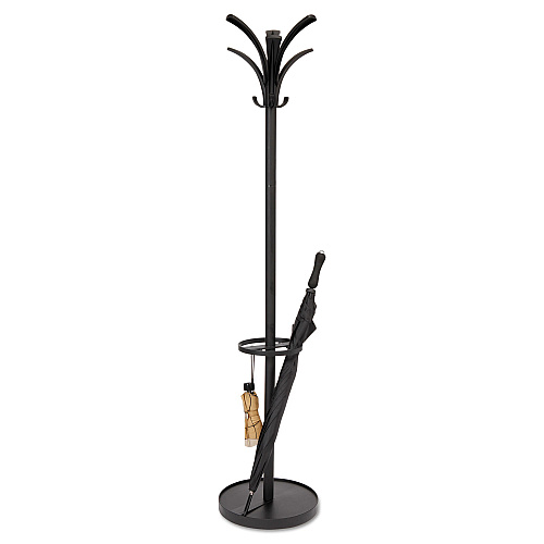 Alba Brio Coat Stand, 13.75w x 13.75d x 66.25h, Black (PMBRION)