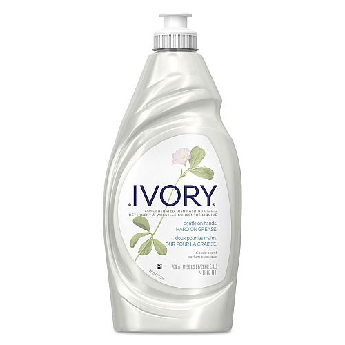 Ivory&reg; Dish Detergent, Classic Scent, 24 oz Bottle, 10 Bottles (25574)