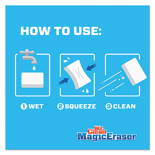 Mr. Clean Magic Eraser Extra Durable, 4.6 x 2.4, 0.7" Thick, White, 4/Box, 8 Boxes/Carton (82038CT)