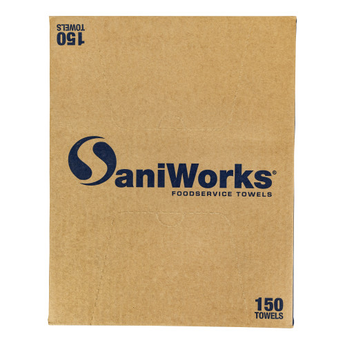 Saniworks Eps Towels, Blue, 10x17, 1/4 Fold - Case Of 150 (N-F420QCB5)