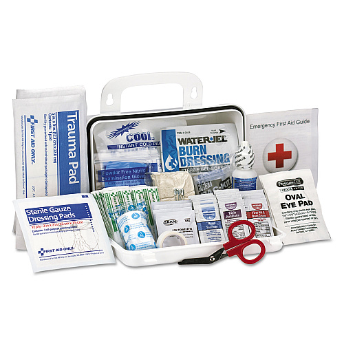 First Aid Only ANSI Class A 10 Person First Aid Kit, 71 Pieces, Plastic Case (90754)