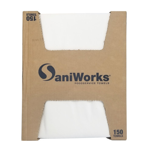 Deluxe Towel, White, 13x17, Quarter Fold - Case Of 150 (N-F310QCWA)