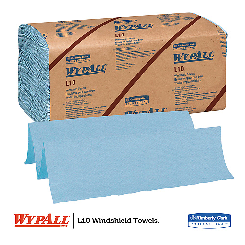WypAll L10 Windshield Towels, Blue (05120)