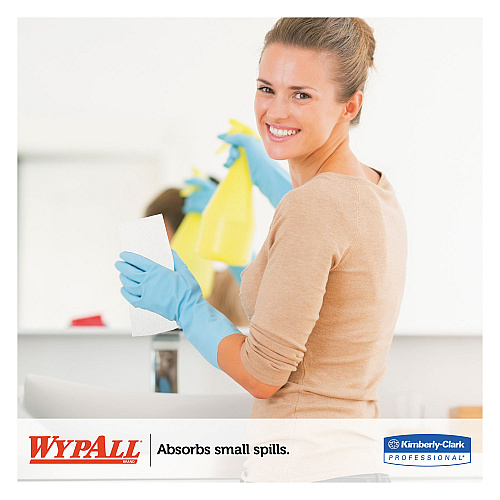 WypAll L10 Towels POP-UP Box, 1-Ply, 12 x 10.25, White, 125/Box, 18 Boxes/Carton (05322)