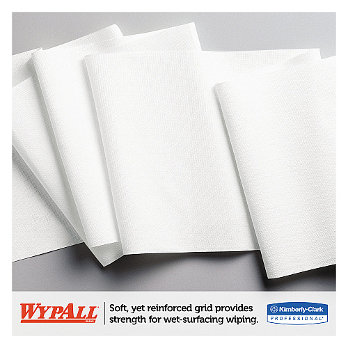 WypAll L30 Towels, Center-Pull Roll, 9.8 x 15.2, White, 300/Roll, 2 Rolls/Carton (05820)