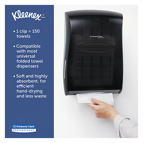 Kleenex&reg; Multifold Paper Towels, 1-Ply, White, 600 Towels (88130)