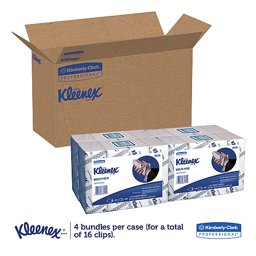 Kleenex&reg; Multifold Paper Towels, 1-Ply, White, 600 Towels (88130)