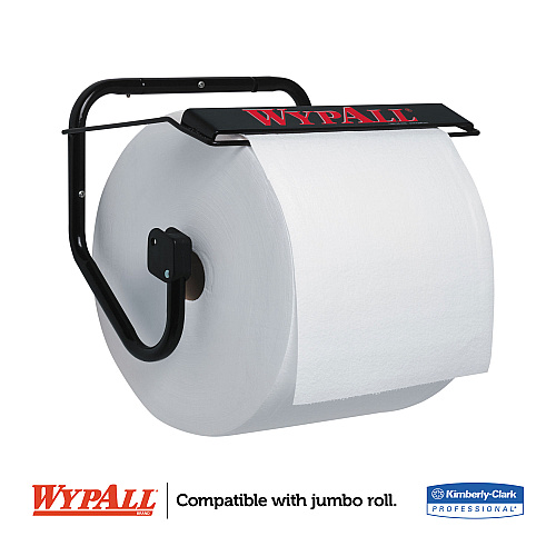 WypAll Jumbo Roll Dispenser, 16.8 x 8.8 x 10.8, Black (80579)