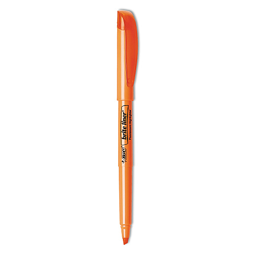 BIC Brite Liner Highlighter, Assorted Ink Colors, Chisel Tip, Assorted Barrel Colors, 5/Set (BLP51WASST)