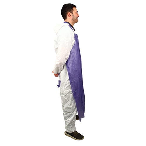 Die Cut Vinyl Apron 6 Mil 35x48 Blue, Case Of 72 (ME6B-48)