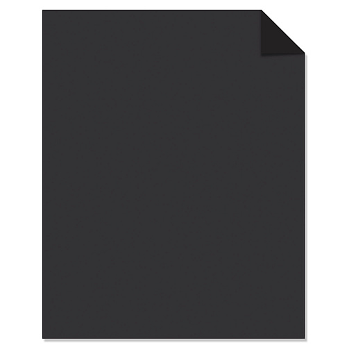 Astrobrights Color Cardstock, 65 lb Cover Weight, 8.5 x 11, Eclipse Black, 100/Pack (2202401)