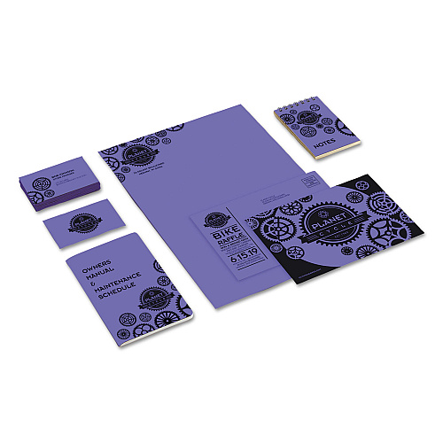 Astrobrights Color Cardstock, 65 lb Cover Weight, 8.5 x 11, Venus Violet, 250/Pack (22091)