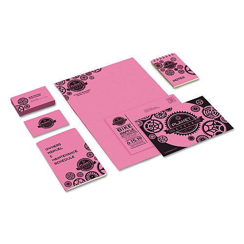 Astrobrights Color Cardstock, 65 lb Cover Weight, 8.5 x 11, Pulsar Pink, 250/Pack (21041)