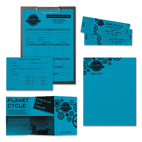 Astrobrights Color Paper, 24 lb Bond Weight, 8.5 x 11, Celestial Blue, 500 Sheets/Ream (22661)